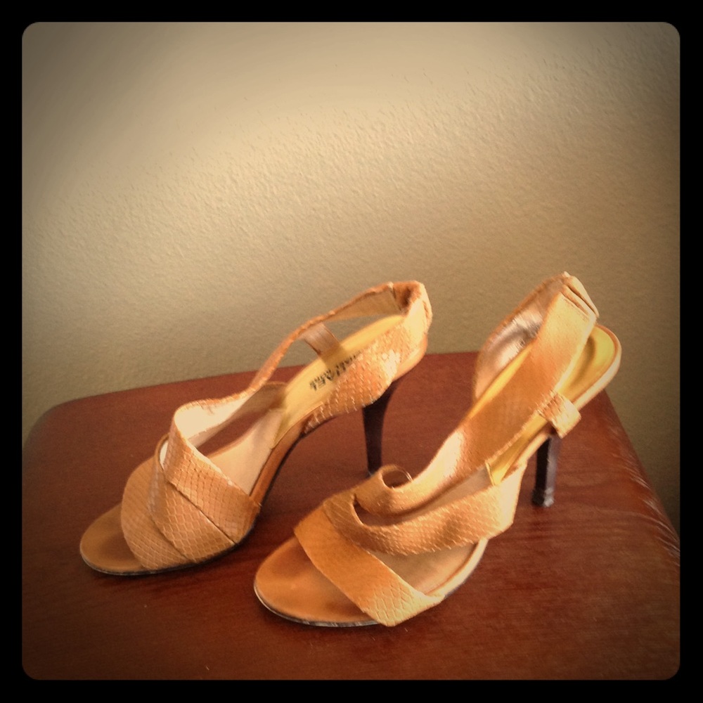 Tan Strap Heels